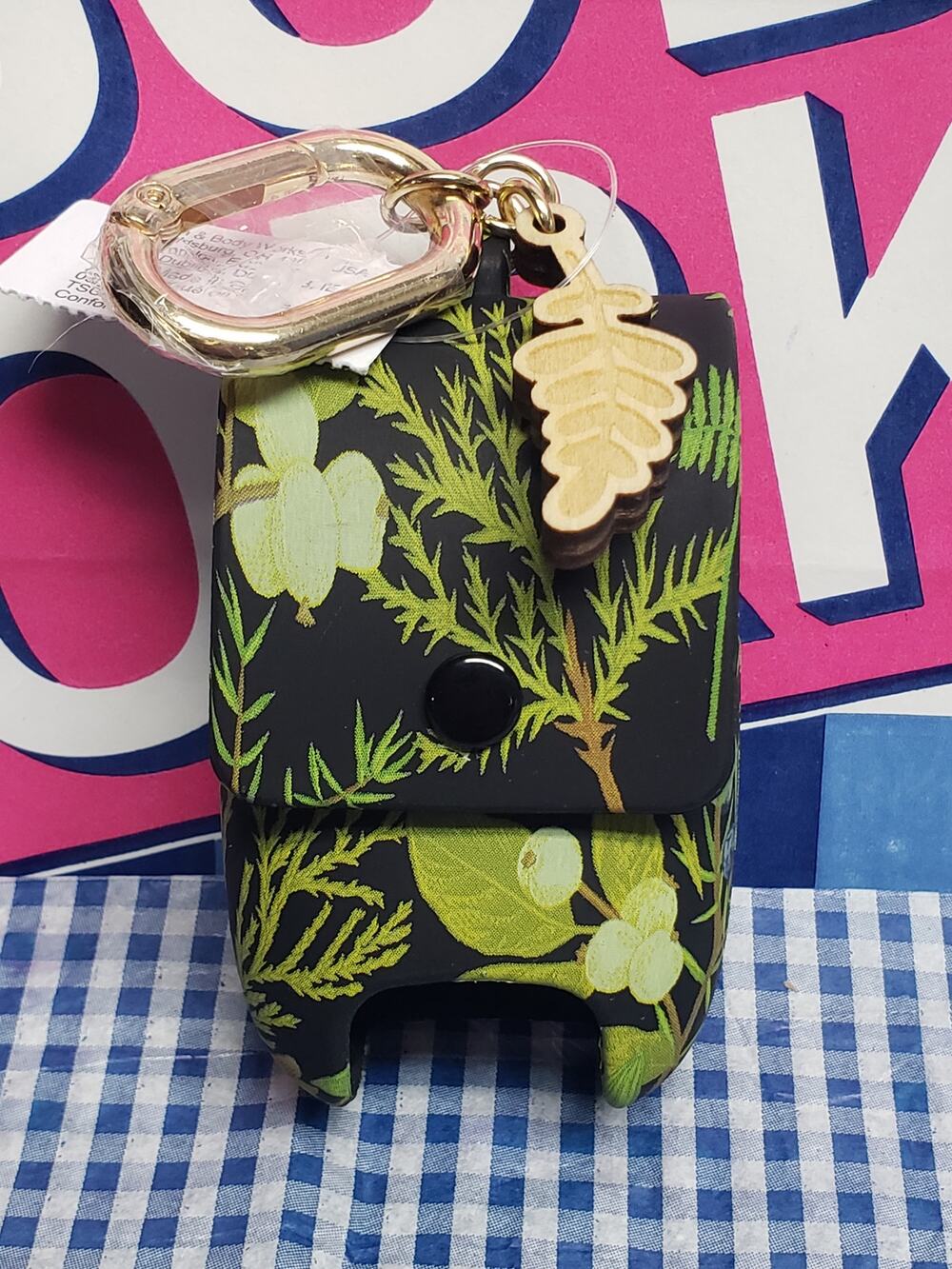 BBW Tropical Chasing Fireflies Snapcase PocketBac Holder Keychain Backpack Purse
